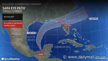 Sara still a threat to Florida as hurricane trackers reveal system's latest path