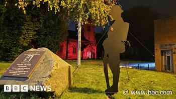 Soldier silhouette believed stolen from town