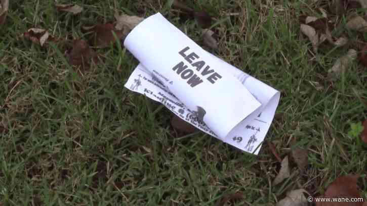 Ku Klux Klan flyers found throughout northern Indiana communities calling for mass deportation