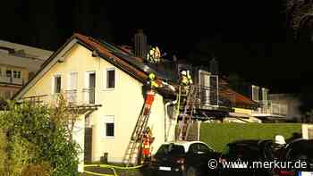 Dachstuhl in Brand