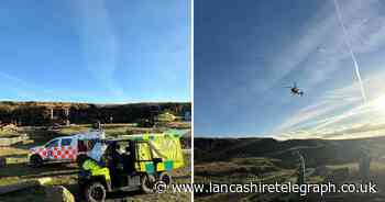 Man falls more than 30ft down a shaft at Lee Mill Quarry