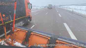 Unterwegs im Schneepflug: So wird die A8 von Schnee und Eis befreit