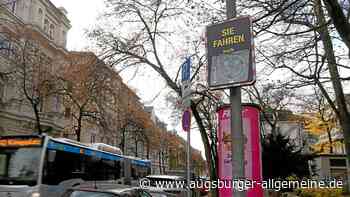 Mehr Tempoanzeigen in der Stadt Augsburg
