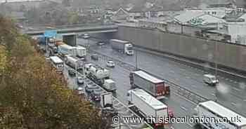 Severe delays on M25 near Dartford Crossing after two-lorry crash