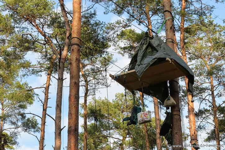 Polizei räumt Protestcamp gegen Tesla in Grünheide