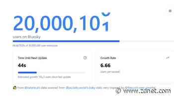 Bluesky hits 20 million users and counting - watch it keep growing here