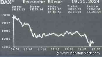 Dax aktuell: Dax fällt wieder deutlich unter 19.000 Punkte – eine Aktie setzt sich ab