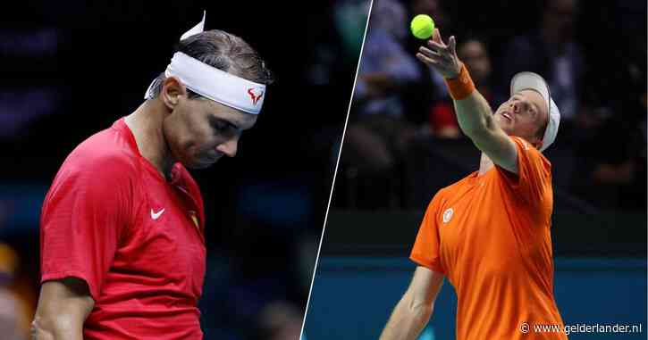 LIVE Davis Cup | Van de Zandschulp heeft alweer een break te pakken tegen Nadal, die mogelijk zijn laatste wedstrijd speelt