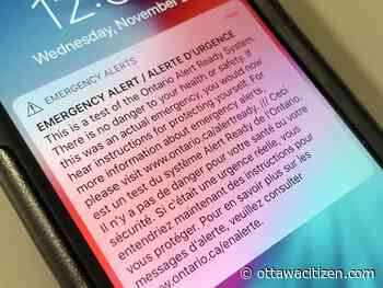 National emergency alert will hit Ottawa devices this week