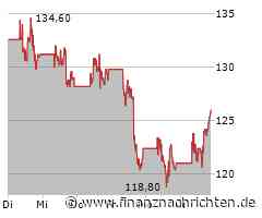 Arm plc-Aktie gewinnt 3,30 Prozent (125,4259 €)