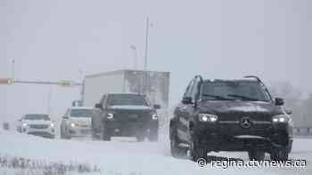 Over 40 collisions reported as Sask. slammed with winter storm: RCMP