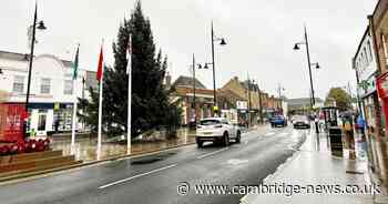 Cambridgeshire town divided after Christmas tree 'wonky' for second year