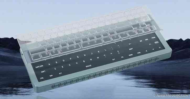 This keyboard is a touchscreen that doubles as a second monitor