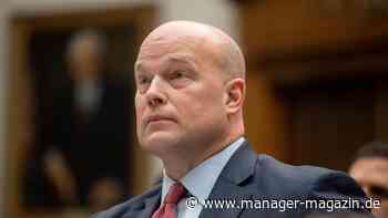 Matt Whitaker: Trump holt ehemaligen Justizminister als Nato-Botschafter zurück