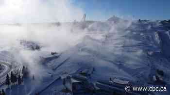 WinSport's snowy slopes created using thousands of litres of water per minute