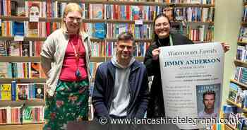 Waterstones welcomes Burnley cricket legend to Blackburn store
