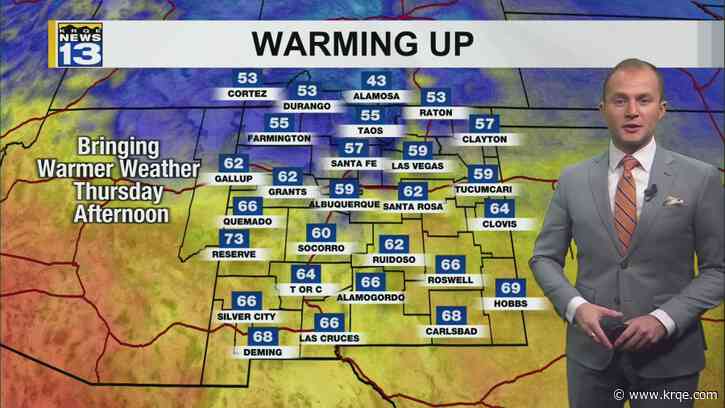 Warmer weather returns starting Thursday