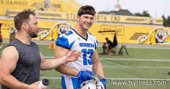 After Channeling Rob Gronkowski on TV, He’s Taking On ‘Travis Kelce’