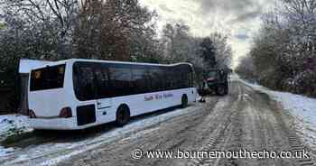 Chaos as Dorset's roads struggle to cope with snowfall