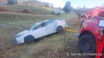 Emergency crews extricate trapped individual following Craighurst crash
