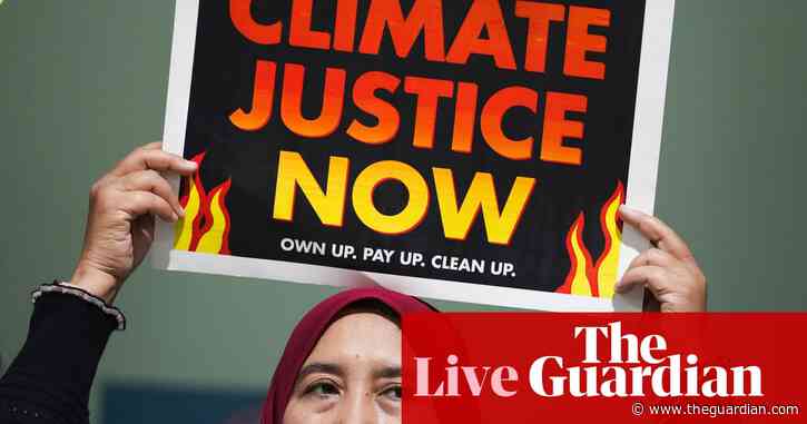 Cop29 live: Saudi Arabia opposition to targeting of fossil fuels breaks into the open