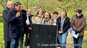 Gedenkfeier in Nagold: „Für eine Zukunft ohne Krieg und Hass“
