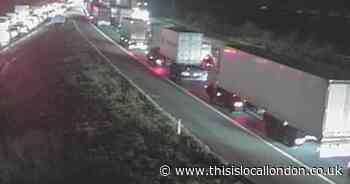LIVE as crash near London Stansted Airport blocks M11