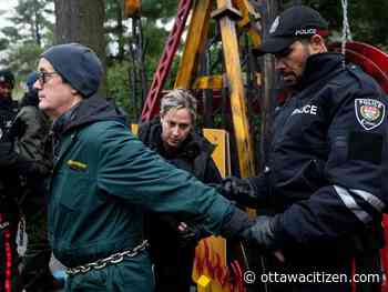 Ottawa police arrest Greenpeace activists outside Pierre Poilievre's official residence