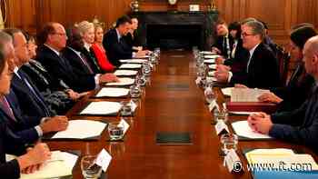 Starmer meets BlackRock boss Larry Fink in Downing Street