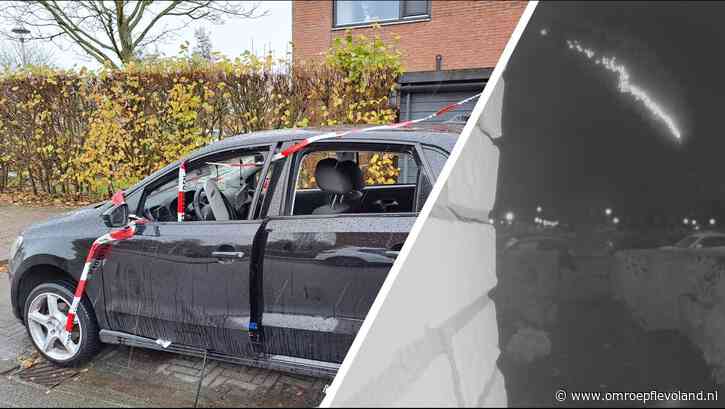 Zeewolde - Auto in Zeewolde vernield met vuurwerk, buurt staat voor een raadsel