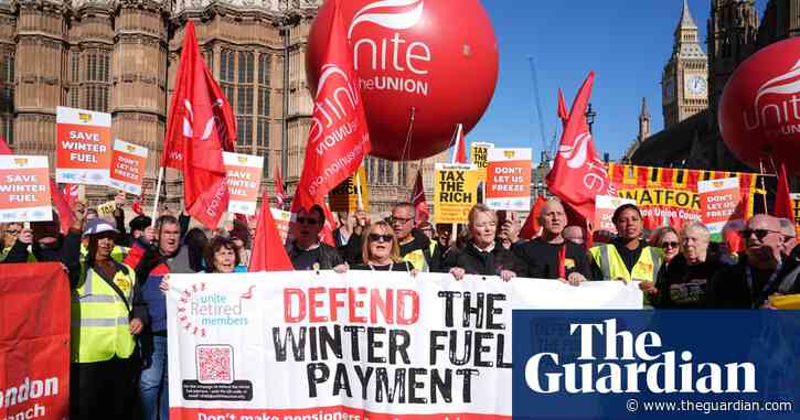 Winter fuel payment cuts may force 100,000 pensioners ‘below poverty line’