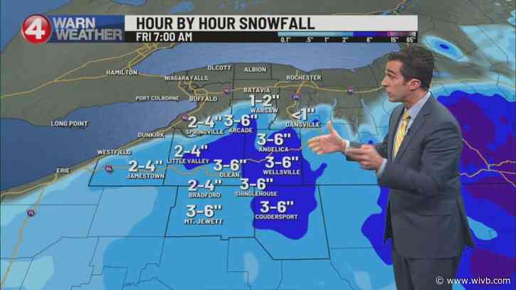 Snow could reach up to 8" in some WNY areas Friday