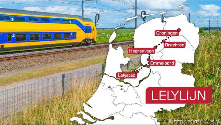 Flevoland - Initiatiefgroep Lelylijn vindt financieringseis voor nieuwe spoorlijn 'flauwe kul'