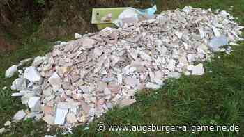 „Hat Ihr Nachbar zufällig ein neues Bad?“: Bürgermeister beklagt wilde Bauschuttablagerungen
