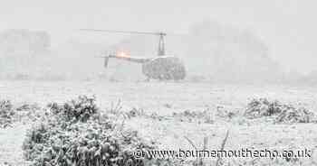 Snowstorm forces surprise helicopter landing near A31