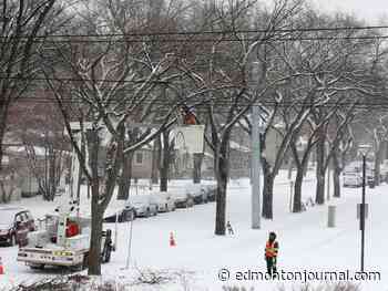 Edmonton weather: Snowfall warning in effect, 15-25 cm of snow expected