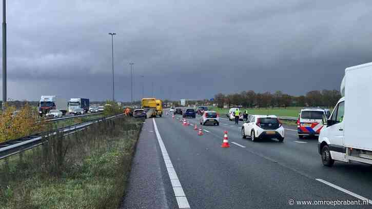 Ongeluk op de A58 tussen Breda en Tilburg: meer dan een uur vertraging