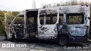 Donations sought after minibus destroyed by fire