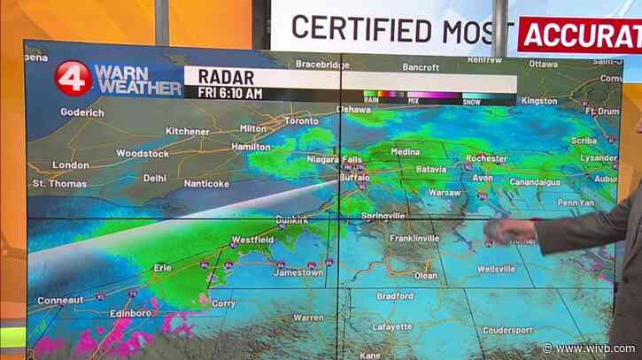 Some snow lingers on hills, rain showers taper Saturday