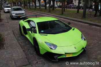 Gespot – Gifgroene Lambo fleurt een grijze dag lekker op