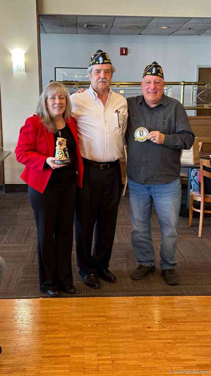 John Fraser Bryan American Legion Post 19 presents special patch to family of WWII veteran
