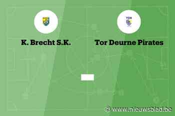 Wedstrijd tussen Brecht en TOR Deurne Pirates afgelast