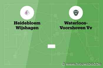 Wedstrijd tussen Wijshagen en WAVO afgelast