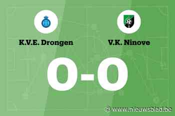 Duel tussen KVE Drongen B en KVK Ninove B blijft doelpuntloos