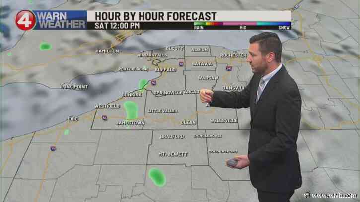 Some showers expected on Saturday, highs in the mid 40s