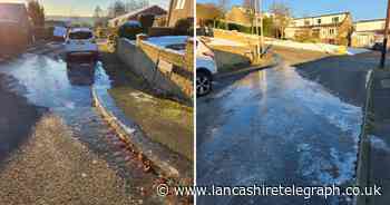Great Harwood residents "frustrated" after water leak causes threats to safety
