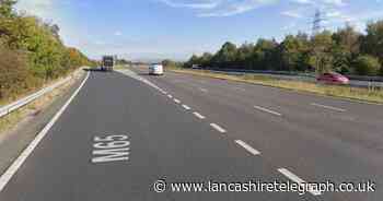 Two lanes of M65 closed due to ‘rolled over vehicle’