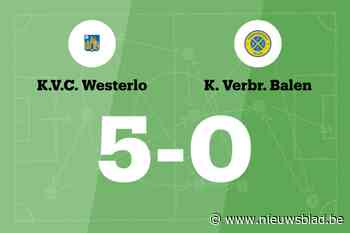 Wedstrijd tussen Westerlo B en Balen eindigt in forfaitscore