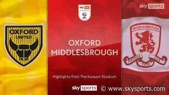 Oxford 2-6 Middlesbrough