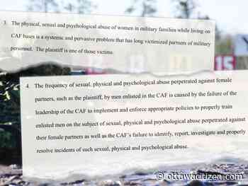 Wife of abusive CFB Petawawa soldier seeks $12 million in damages from military